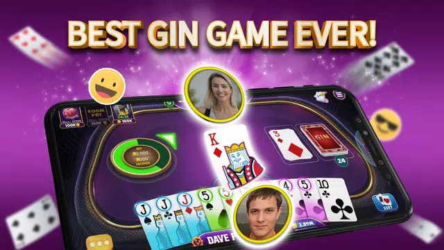 Gin Rummy Elite: Online Game ảnh chụp màn hình 0