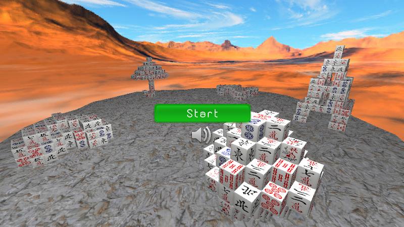 Mahjong Cubic 3D экрана 0