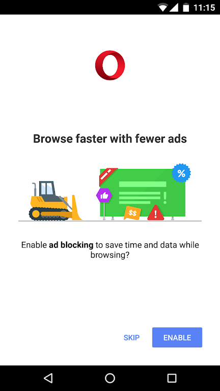 Opera Mini mobile web browser屏幕截圖0