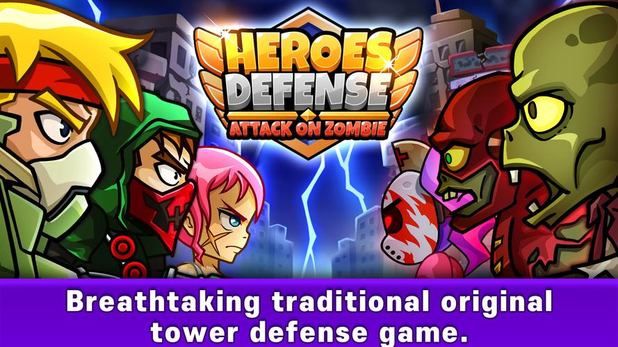 Heroes Defense: Attack Zombie屏幕截圖1