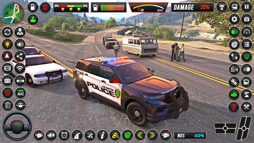 City Police Cop Car Driving 3D captura de pantalla 0