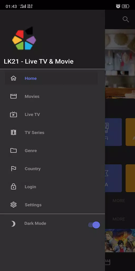 LK21 XXI - Live TV, Movie & Drama HD Sub Indo Screenshot 0