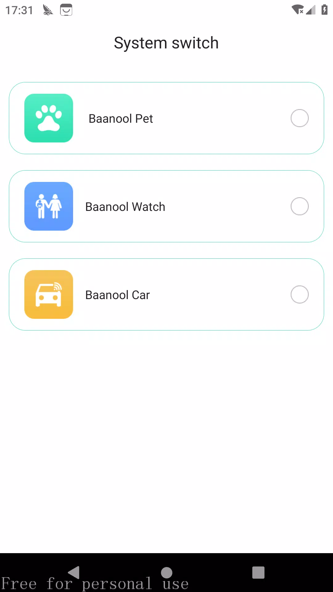 BAANOOL IOT экрана 0