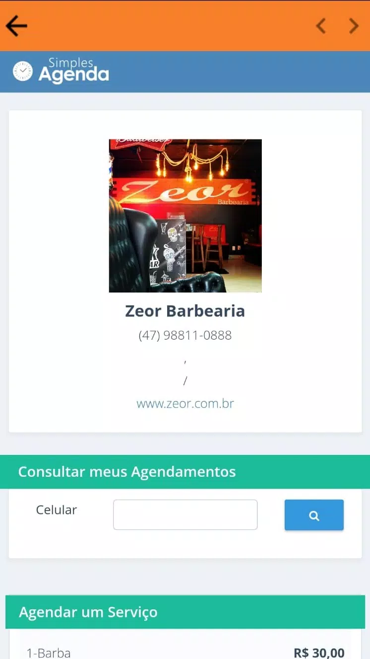 ZEOR Barbearia screenshot 3