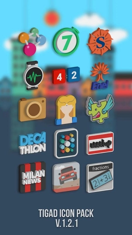 Tigad Pro Icon Pack captura de pantalla 0