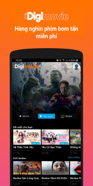 DigiMovieมีอะไรใหม่ในเวอร์ชัน 1.0.8:</p><p>
<strong>มีการแก้ไขข้อบกพร่องและการปรับปรุงเล็กๆ น้อยๆ หลายประการ อย่าลืมติดตั้งหรืออัปเดตเป็นเวอร์ชันล่าสุดเพื่อสำรวจการปรับปรุงเหล่านี้!</strong>
</p><p>บทสรุป:</p><p>
<strong></strong> เป็นมากกว่าแอปภาพยนตร์ มันเป็นเพื่อนร่วมทางภาพยนตร์ส่วนตัวของคุณ โดยจะเรียนรู้ความชอบของคุณและแนะนำภาพยนตร์และรายการทีวีที่เหมาะกับรสนิยมของคุณ และในบางครั้งที่คุณกำลังเดินทางหรือเผชิญกับอินเทอร์เน็ตที่ไม่น่าเชื่อถือ คุณสามารถดาวน์โหลดสิ่งที่คุณเลือกเพื่อดูแบบออฟไลน์ได้ นอกจากนี้ สมาชิก VinaPhone ยังเพลิดเพลินกับการสตรีมโดยไร้กังวล เนื่องจากมีการใช้งานข้อมูลรวมอยู่ด้วย </p> เป็นเพื่อนคู่ใจที่พร้อมป๊อปคอร์นที่จะตอบสนองทุกความต้องการในการชมภาพยนตร์ของคุณ เปลี่ยนทุกเย็นให้เป็นค่ำคืนแห่งการชมภาพยนตร์<p>