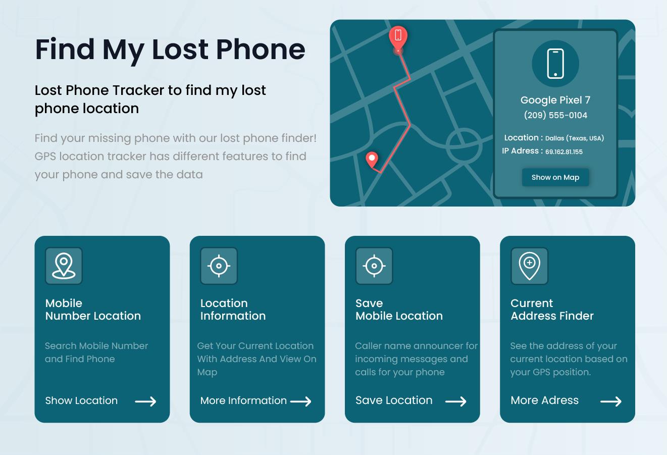 ภาพหน้าจอ Find Lost Phone 0