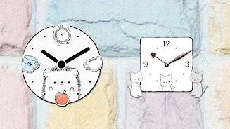 Analog clock widget ANIMALLIFE Ảnh chụp màn hình 1