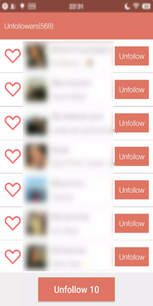 Screenshot Unfollower Plus - Non followers & Following 0