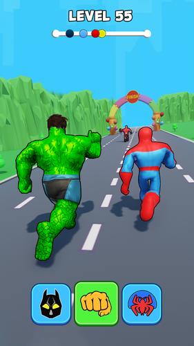 Superhero Transform Shift Game captura de pantalla 2