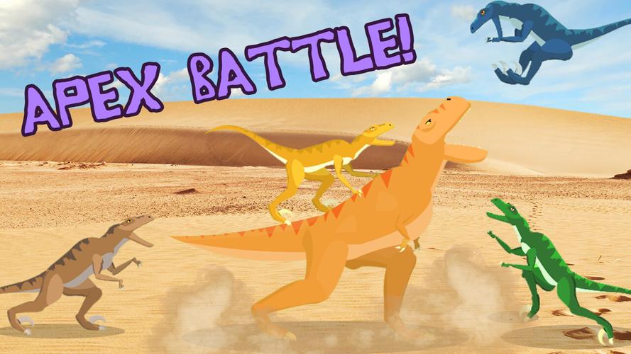 T-Rex Fights Raptors экрана 0