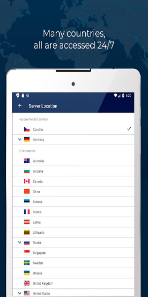 Fast VPN proxy servers with no logs - RUSVPN应用截图第0张