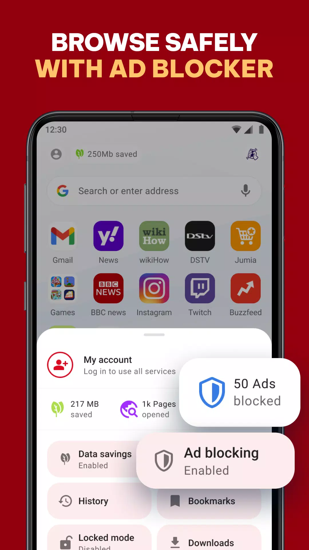 Opera Mini screenshot 2