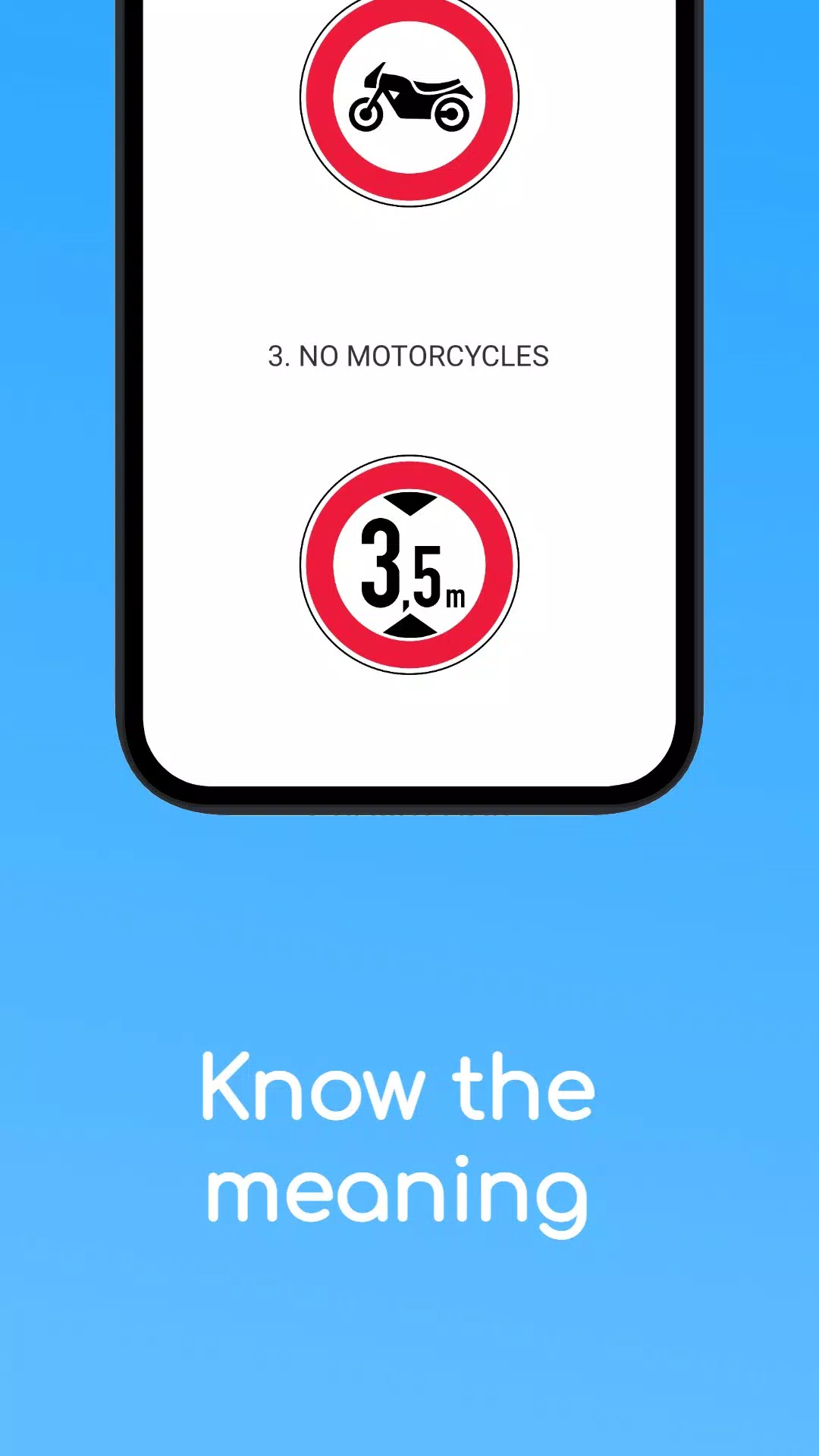 Screenshot Road Signs Identifier (EU) 1