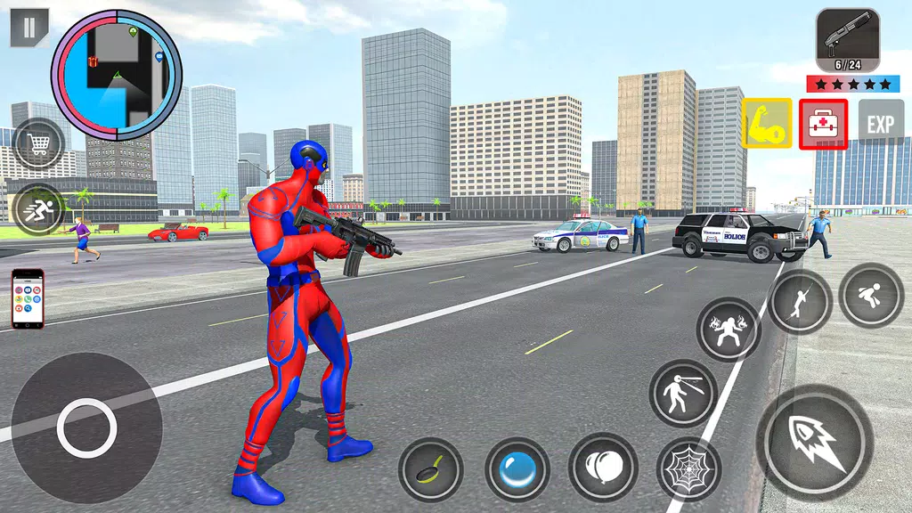 Spider Rope Action Game屏幕截圖1