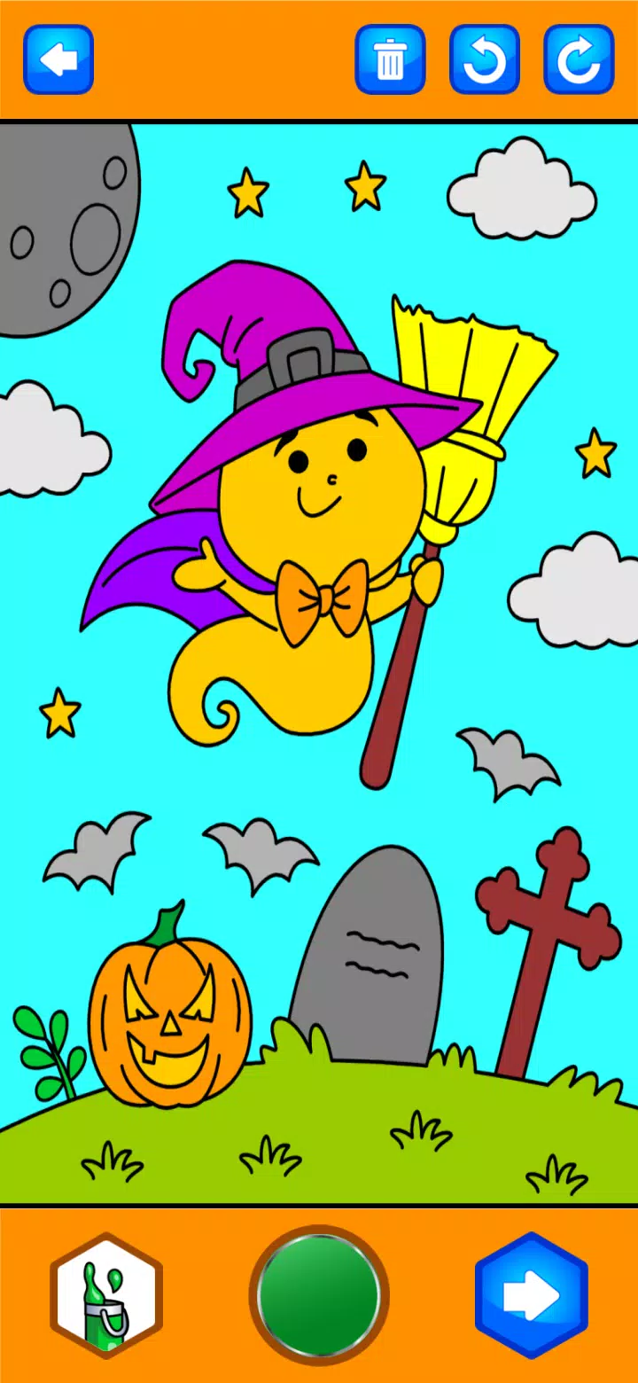 Halloween Coloring Game экрана 2