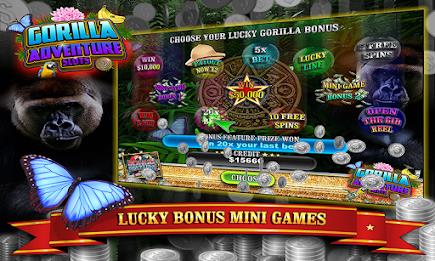 Gorilla Adventure Slots Capture d'écran 1