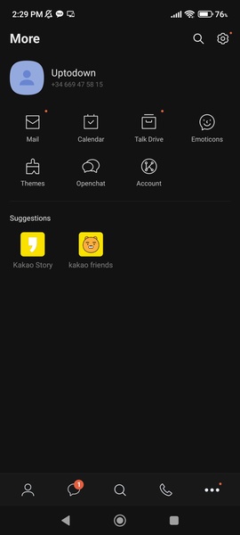 KakaoTalk: mensajería Captura de pantalla 1