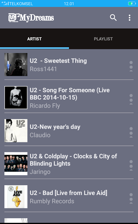 U2 Greatest Hits Songs Capture d'écran 0