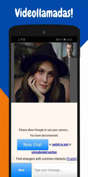 Omegle : Talk to Strangers экрана 1