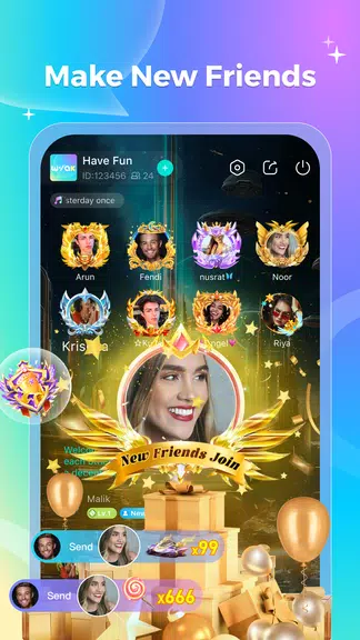 Wyak-Voice Chat&Meet Friends screenshot 1