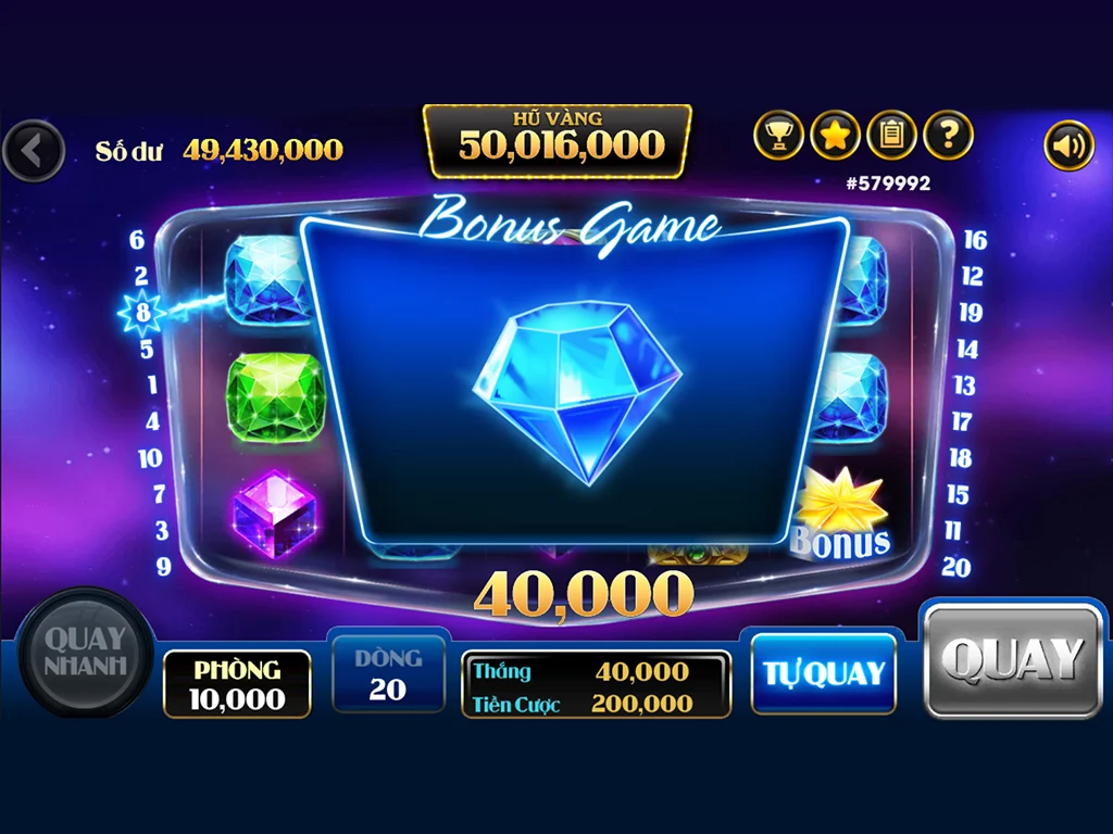 Siêu Hũ Nổ - Gem Nổ Hũ屏幕截圖0
