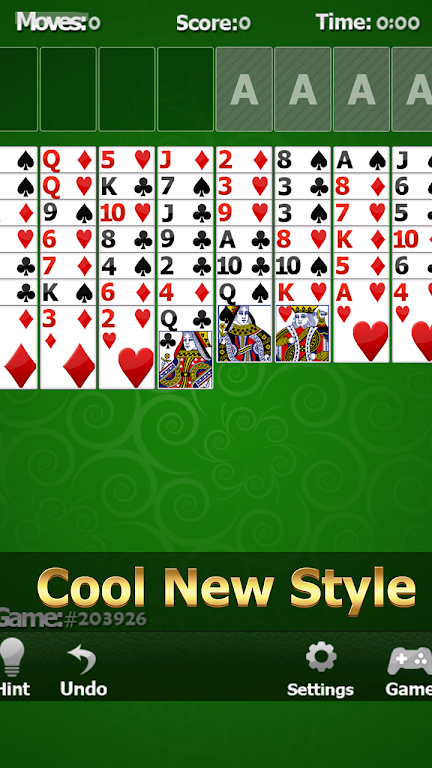 ภาพหน้าจอ Solitaire Free Cell 2