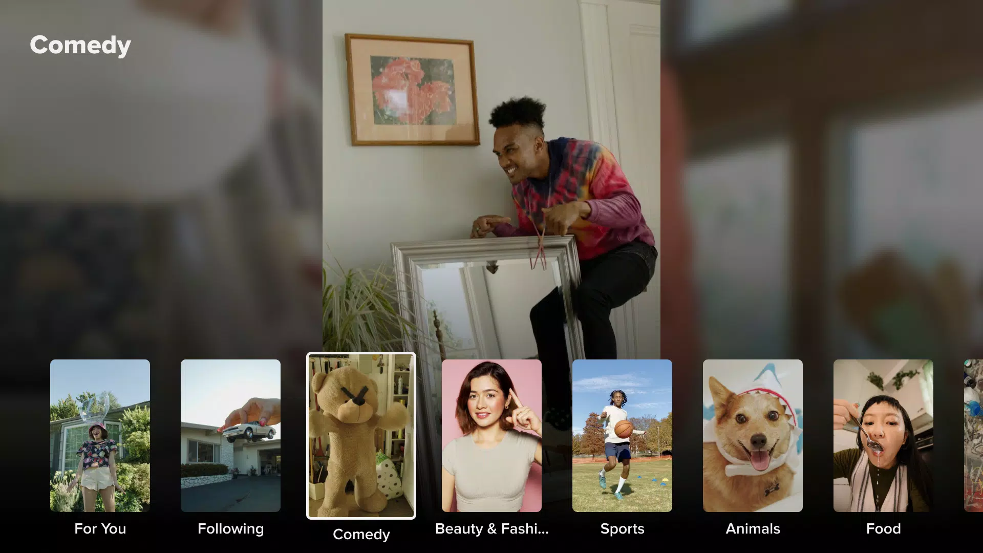 TikTok for Android TV zrzut ekranu 1