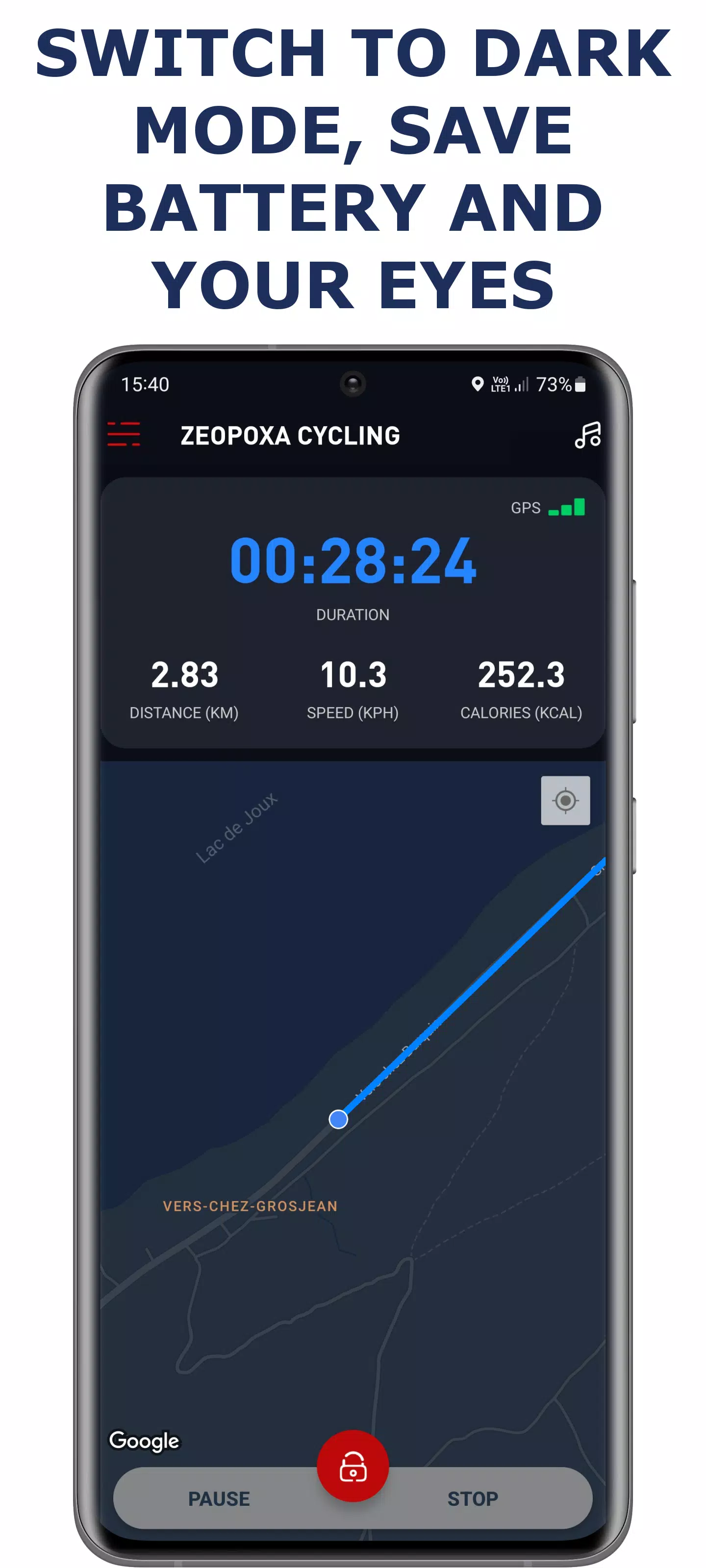 Cycling app — Bike Tracker Screenshot 1