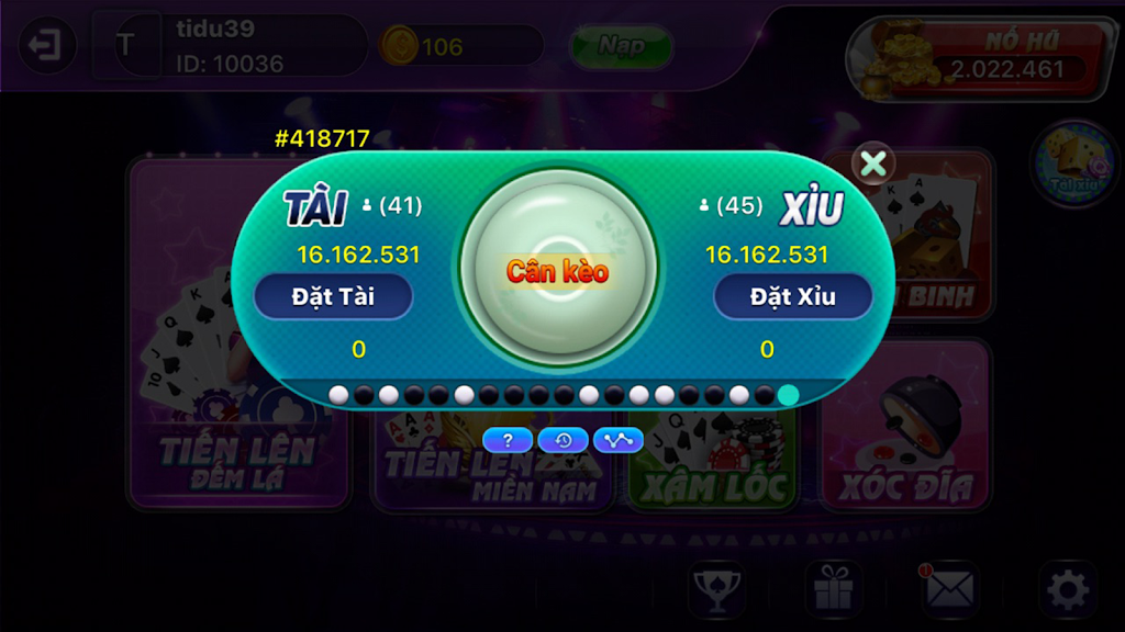 GAME BAI DOI THUONG - DANH BAI XANH CHIN屏幕截圖0