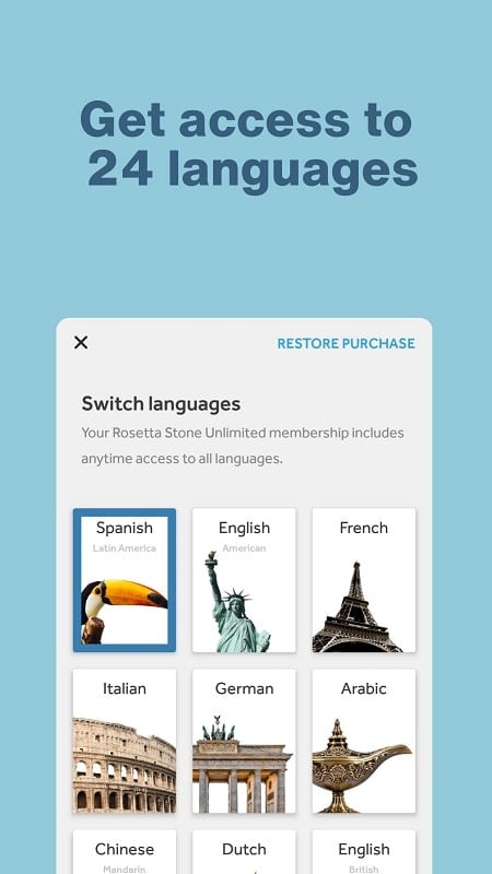 Rosetta Stone: Learn Languages ဖန်သားပြင်ဓာတ်ပုံ 2