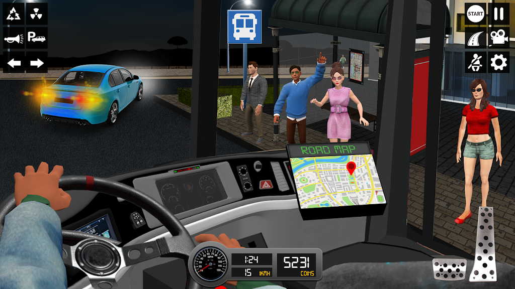 Driving Simulator 3d Bus Games ảnh chụp màn hình 1