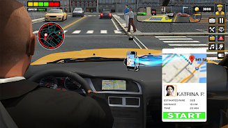 US Taxi Car Driving Games Captura de tela 2