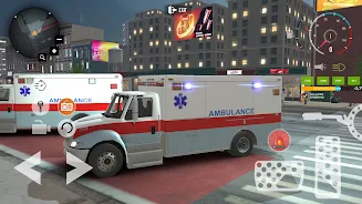 Ambulance Game Car Driving Sim Captura de pantalla 1