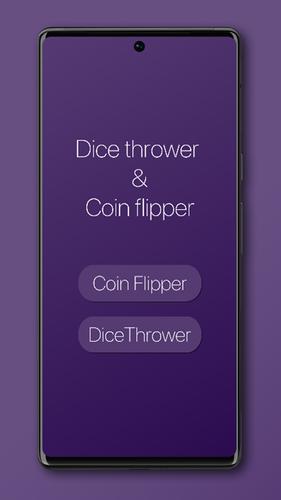 Dice Thrower & Coin Flipper屏幕截圖0