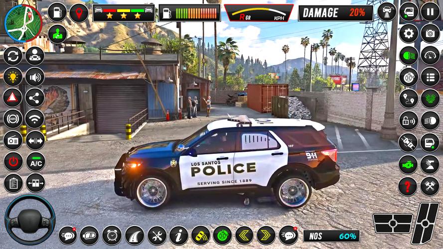 City Police Cop Car Driving 3D captura de pantalla 1