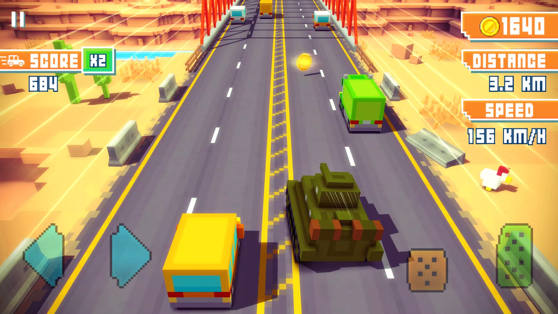 Blocky Highway screenshot 0