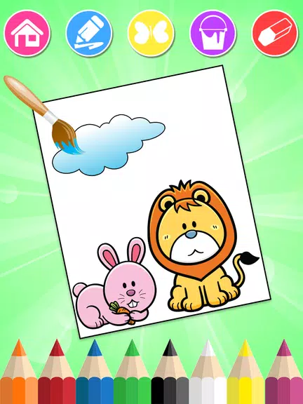 Coloring Games: Color Animals स्क्रीनशॉट 1