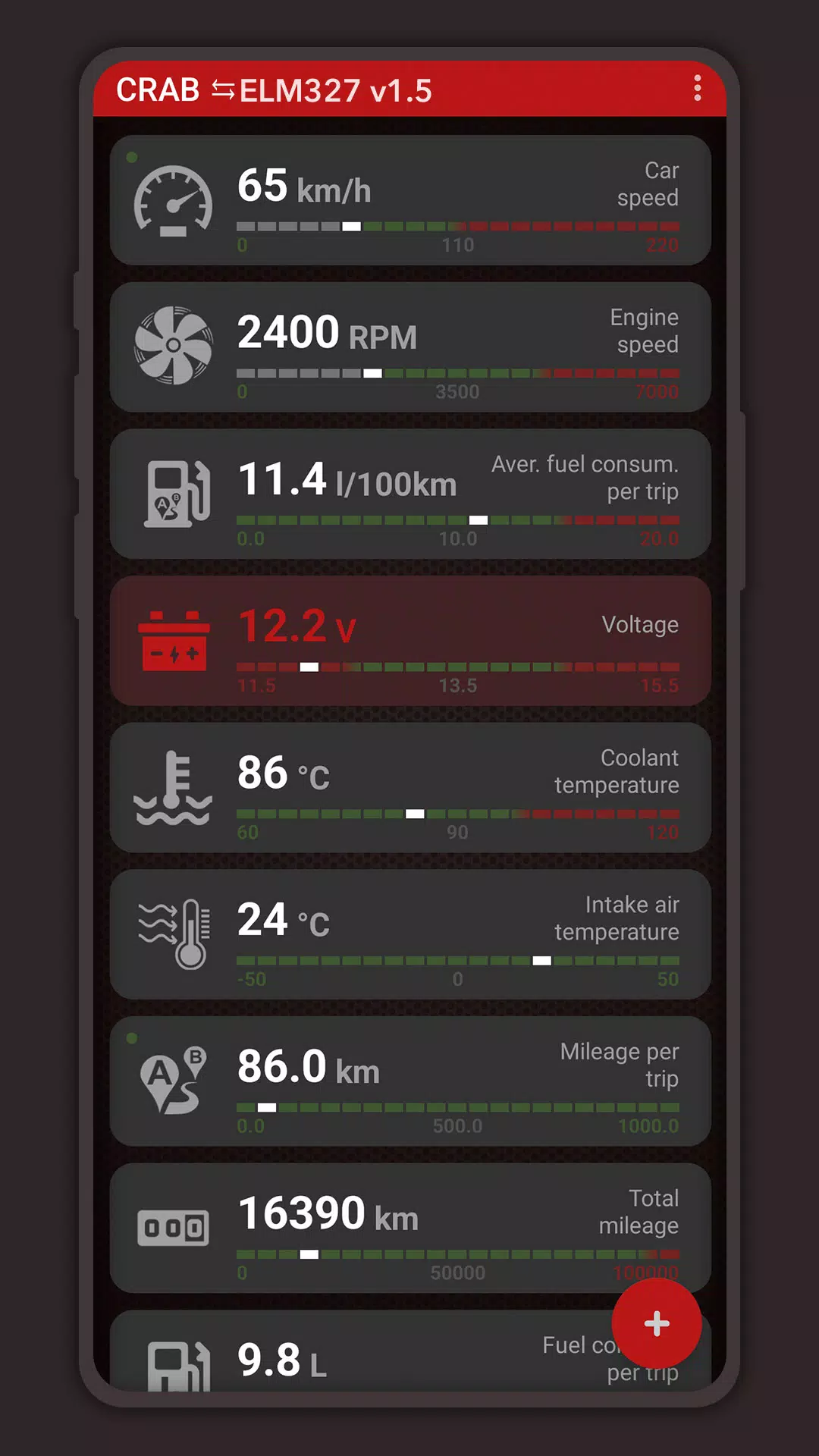 ภาพหน้าจอ CRAB Car Scanner 1