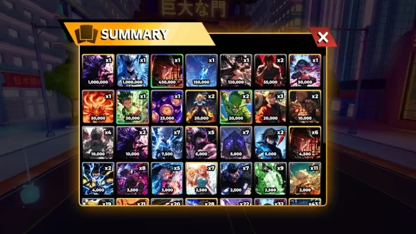 Anime Card Clash card variations