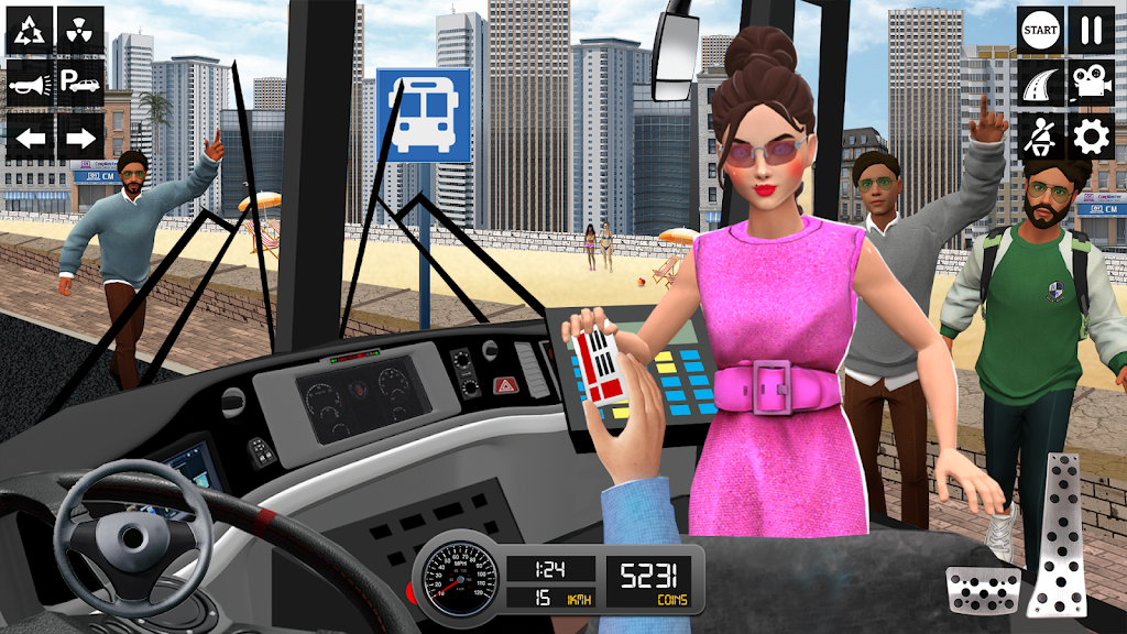 Driving Simulator 3d Bus Games Captura de pantalla 0