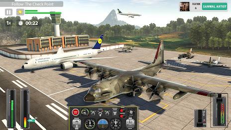 Fly Airplane flight simulator स्क्रीनशॉट 0