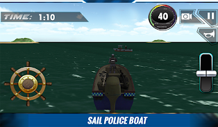 Police Boat Shooting Games 3D экрана 3