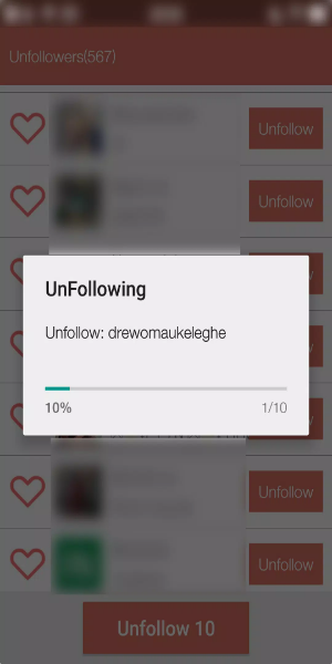 Unfollower Plus - Non followers & Following ကိုဖန်သားပြင်1