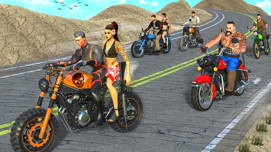 Gangster Bike: Real Race Game屏幕截圖2