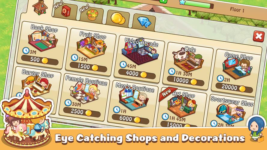 Happy Mall Story: Sim Game屏幕截圖1