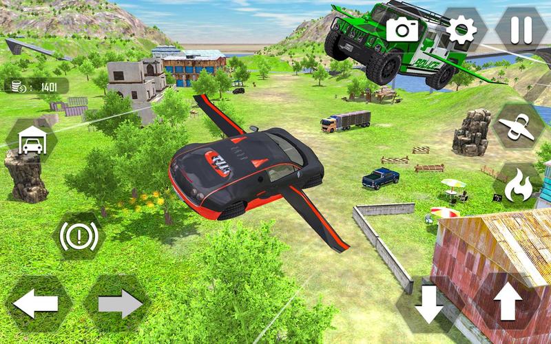 Flying Car Extreme Simulator screenshot 3