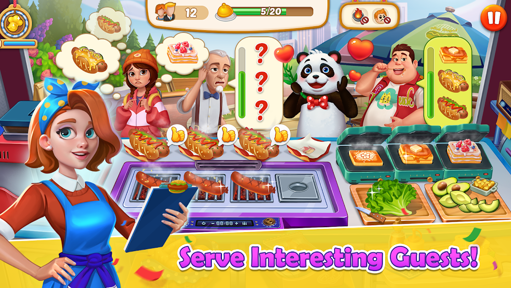 Rita’s Food Truck:Cooking Game Mod ကိုဖန်သားပြင်2