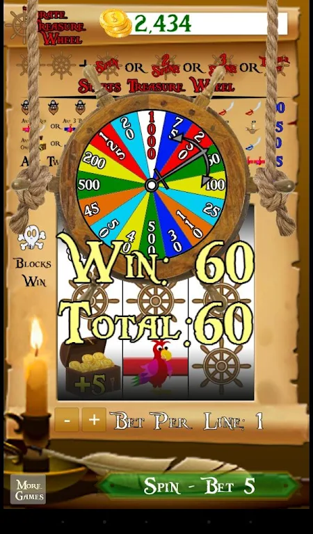 Pirate Treasure Wheel屏幕截圖1