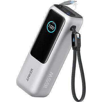 ANKER 25000mAT 165W Power Bank နှင့်အတူ built-in USB type-C cable များပါရှိသည်